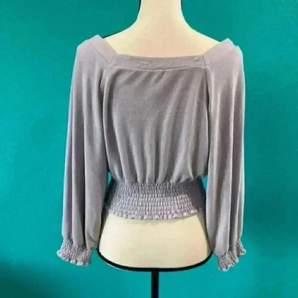 Free people purple long sleeve shirt in size xs